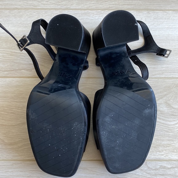 Brand new square toe black platform chunky heels - Picture 5 of 5